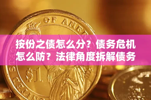 武汉按份之债怎么分？债务危机怎么防？法律角度拆解债务分配与风险自保指南