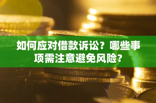 武汉如何应对借款诉讼？哪些事项需注意避免风险？