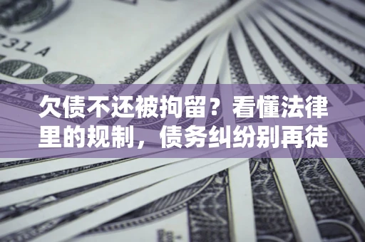 武汉欠债不还被拘留？看懂法律里的规制，债务纠纷别再徒劳奔波