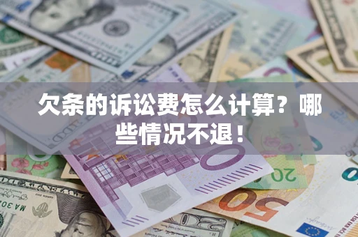 武汉欠条的诉讼费怎么计算？哪些情况不退！