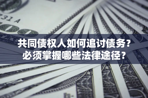 武汉共同债权人如何追讨债务？必须掌握哪些法律途径？