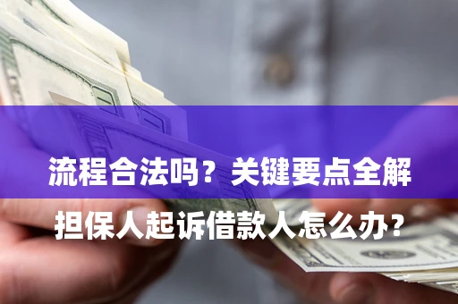 武汉

担保人起诉借款人怎么办？流程合法吗？关键要点全解析