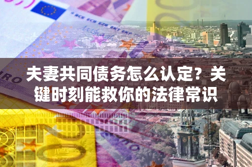 武汉夫妻共同债务怎么认定？关键时刻能救你的法律常识