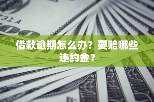 武汉借款逾期怎么办？要赔哪些违约金？