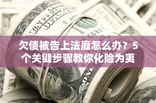 武汉欠债被告上法庭怎么办？5个关键步骤教你化险为夷
