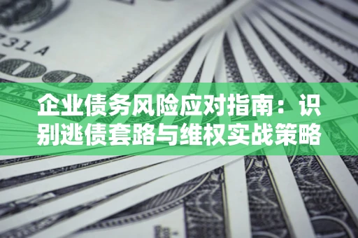 武汉企业债务风险应对指南：识别逃债套路与维权实战策略